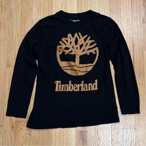 Timberland Black and Brown Kids Long Sleeve Tee